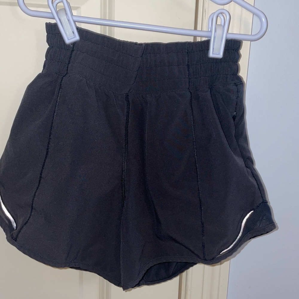 Lululemon Athletica Black Hotty Hot Shorts